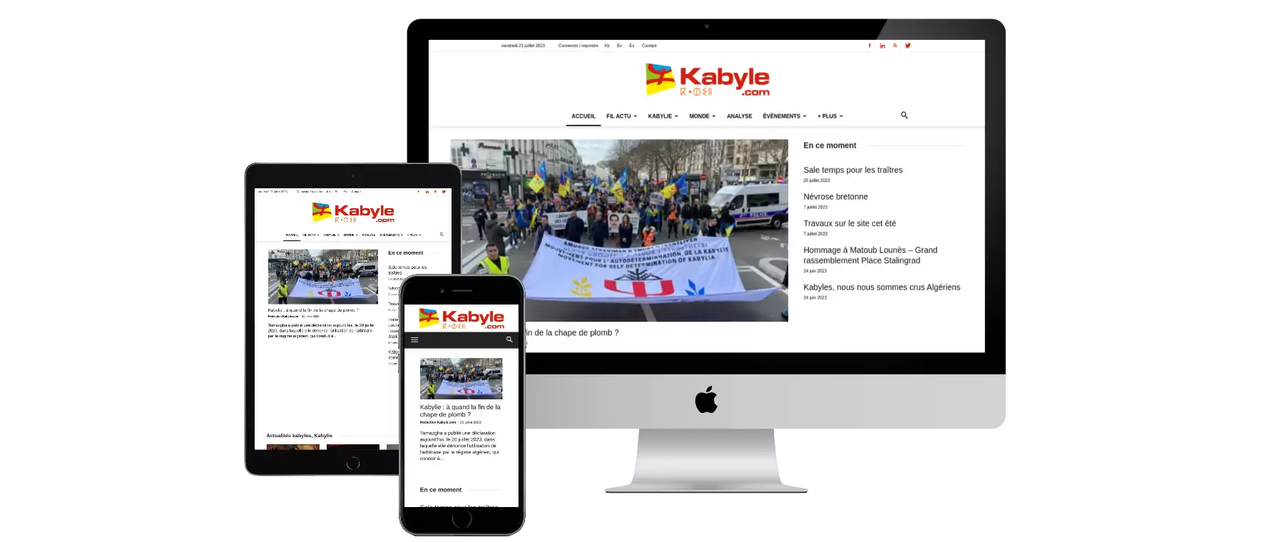 Kabyle.com mockup