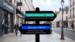 forfait maintenance vs SEO local et SEO IA